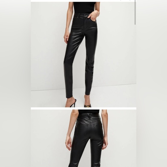 Veronica Beard Faux Leather Debbie Ankle Skinny High Rise Pants - Picture 1 of 5